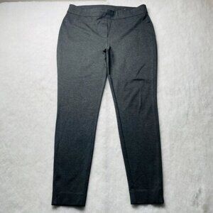 Chico's Womens Heathered Gray Juliet Trim Detail Ponte Ankle Pants Size 2 US 12
